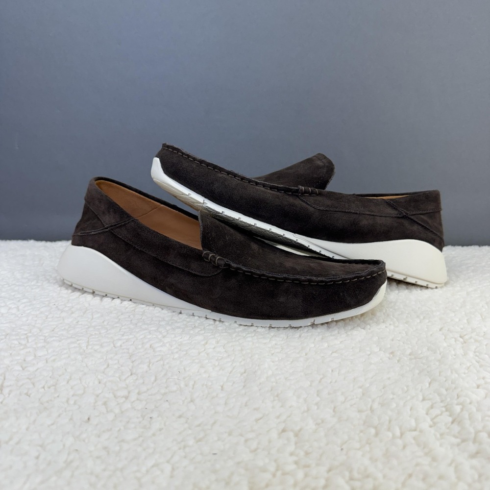 OluKai Shoes Mens 12 Brown Leather‎ Ka'aloa Loafers Slip On Casual Comfort